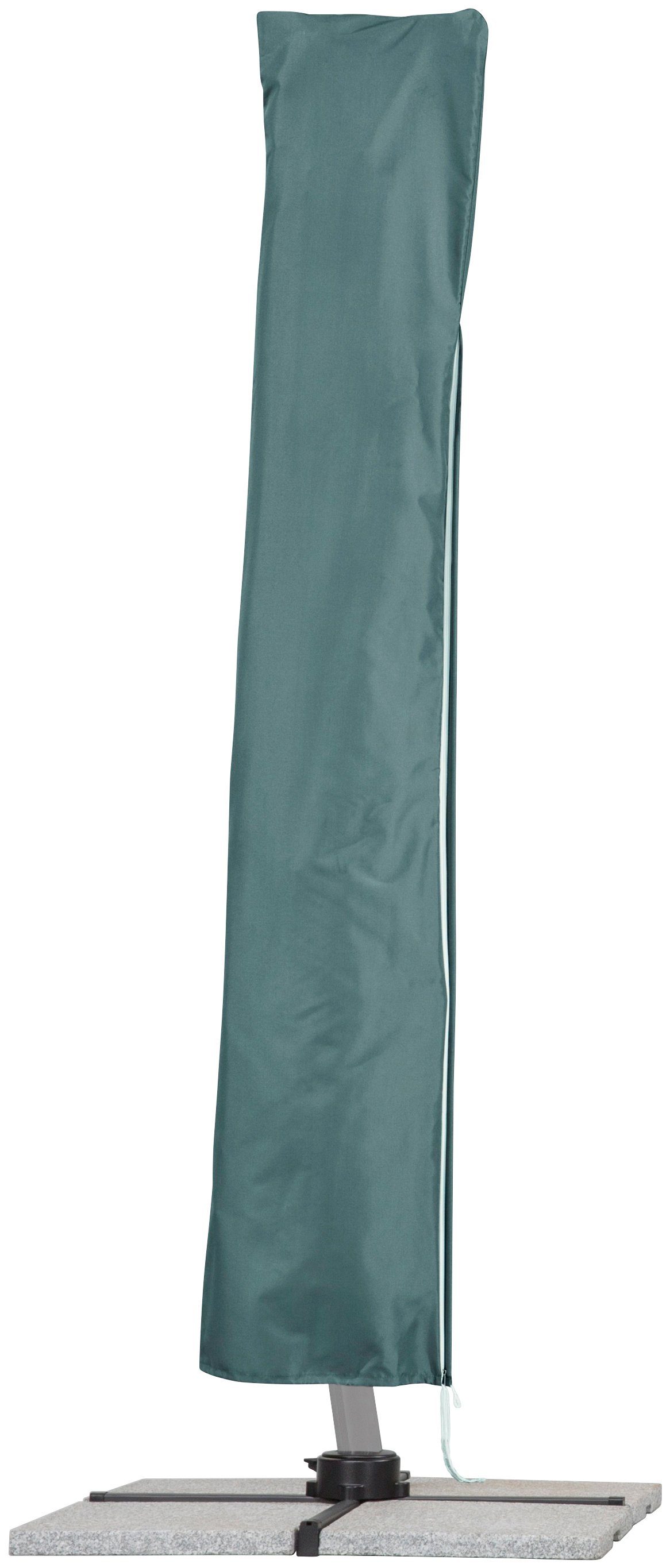 Schneider Schirme Ampelschirm Rhodos Rondo, LxB: 350x390 cm, mit Schutzhülle und Schirmständer, ohne Wegeplatten