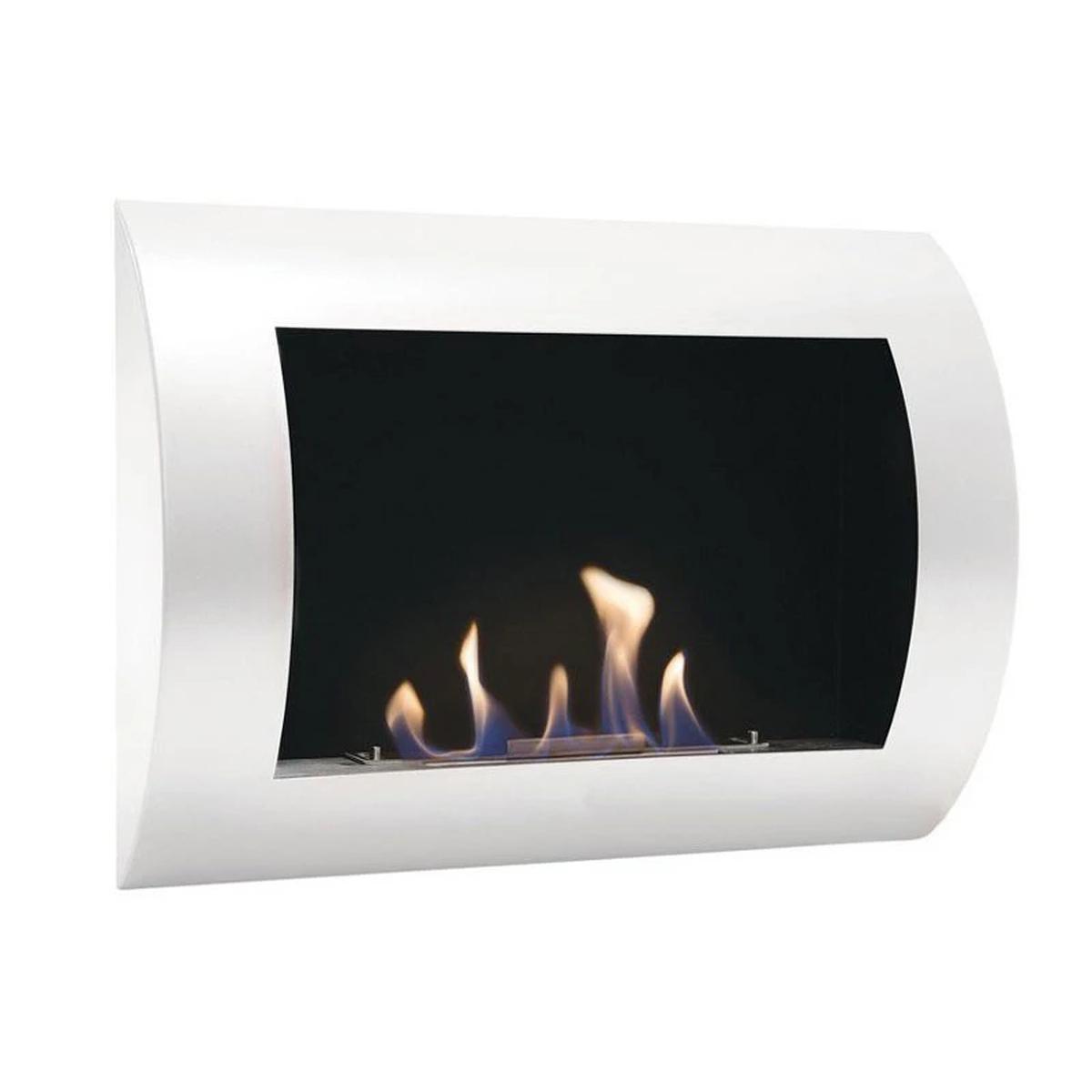 ScandiFlames Ocean Bioethanol-Wandkamin, Weiß 60 cm, 1,75 kW, elegante und stilvolle Ergänzung, passt nahtlos in jeden Raum