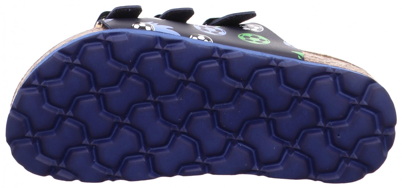 FUSSBETTPANTOFFEL - Blau/GrünPantoffel mit Schnalle