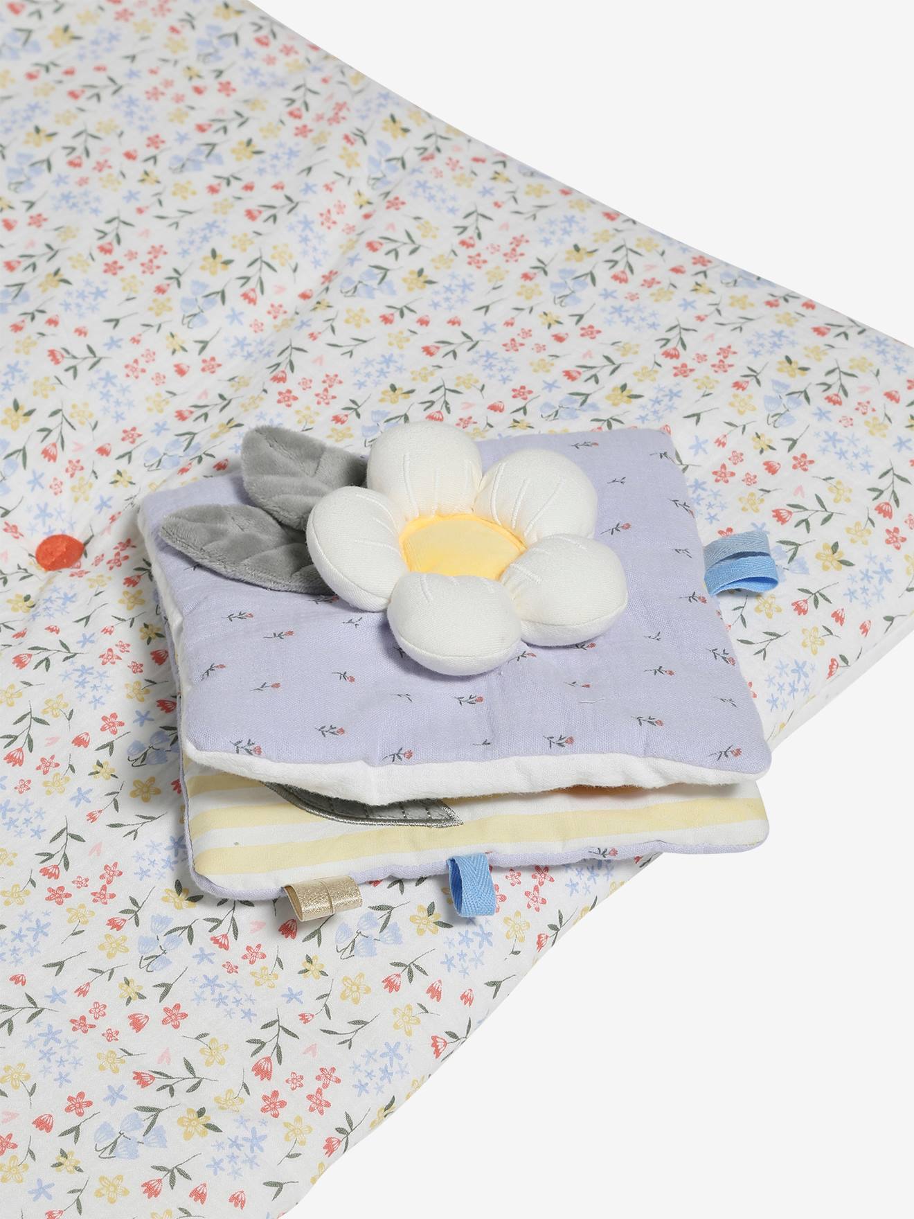 Vertbaudet Baby Activity-Decke ohne Spielbogen GIVERNY - gelb
