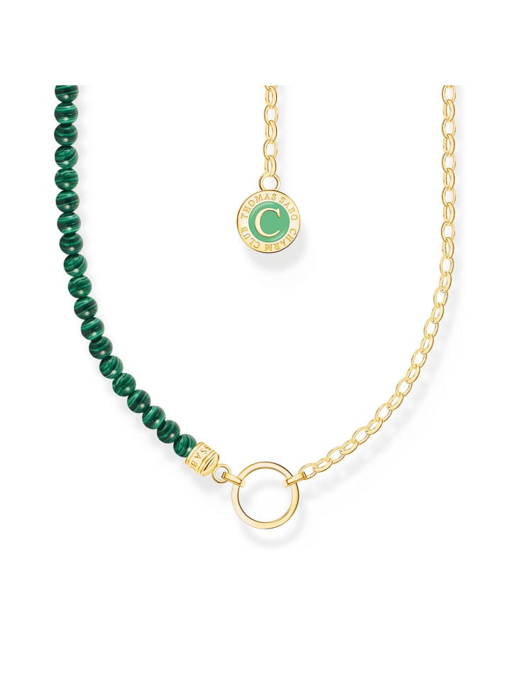 Thomas Sabo Kette in gold, grün günstig kaufen