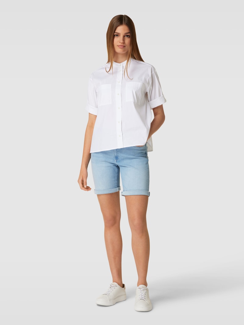 Bermudas in Denim-Optik in ozean blau