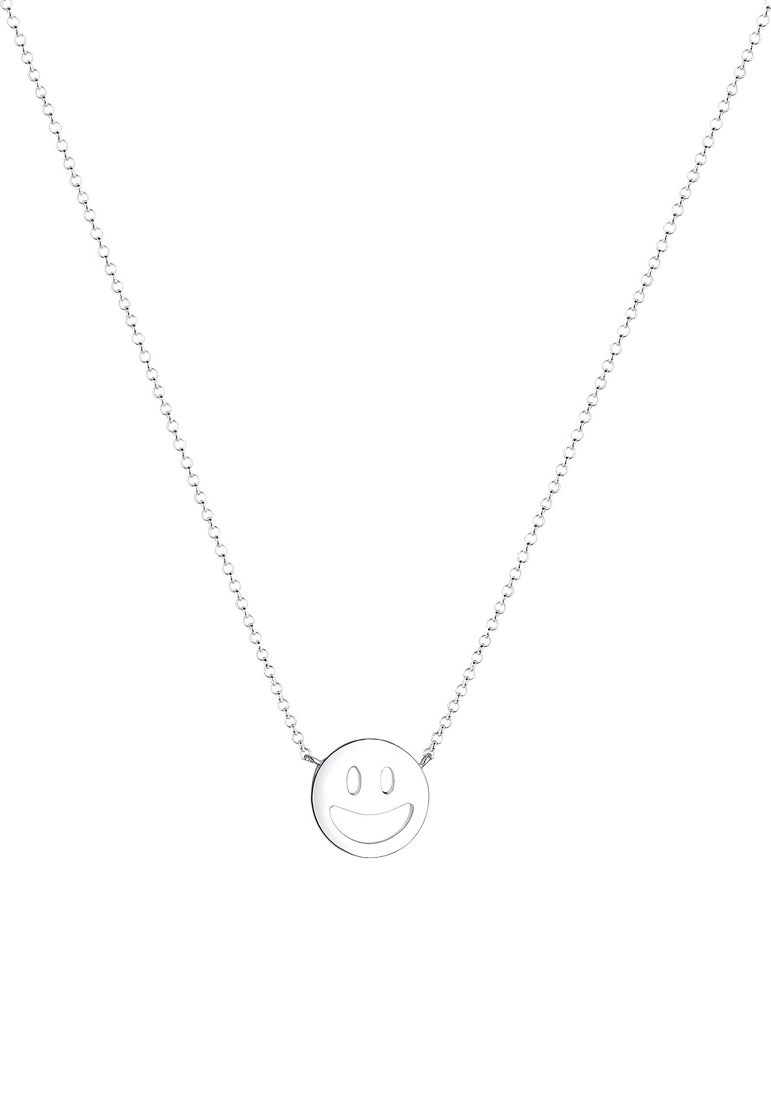 Ciondolo da donna Elli con faccina sorridente in argento sterling 925
