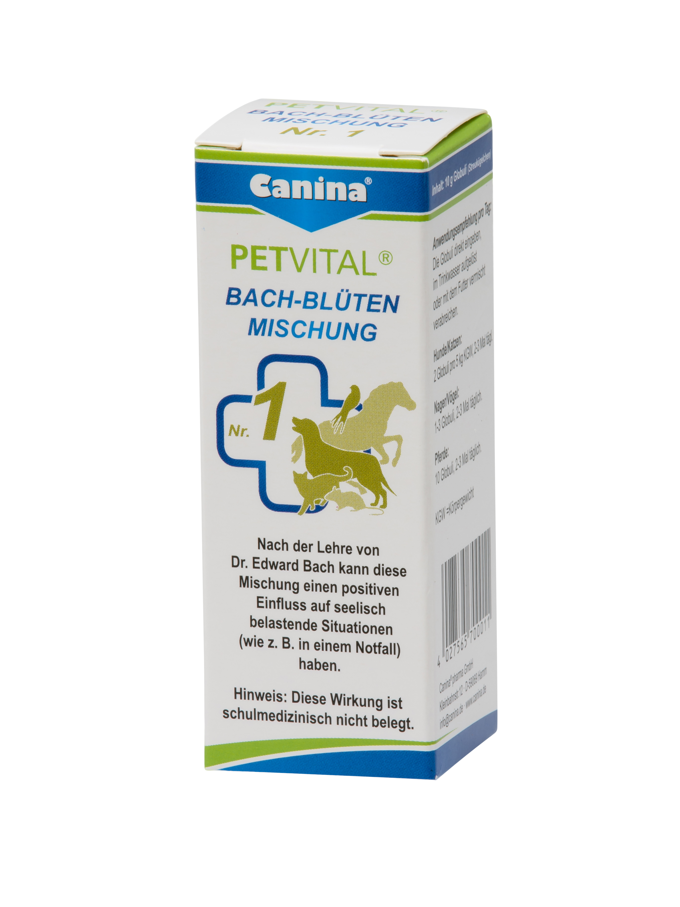 Canina Ergänzungsfutter & Aufzucht Canina Petvital Bach-Blüten - Nr. 1 Notfall 10g