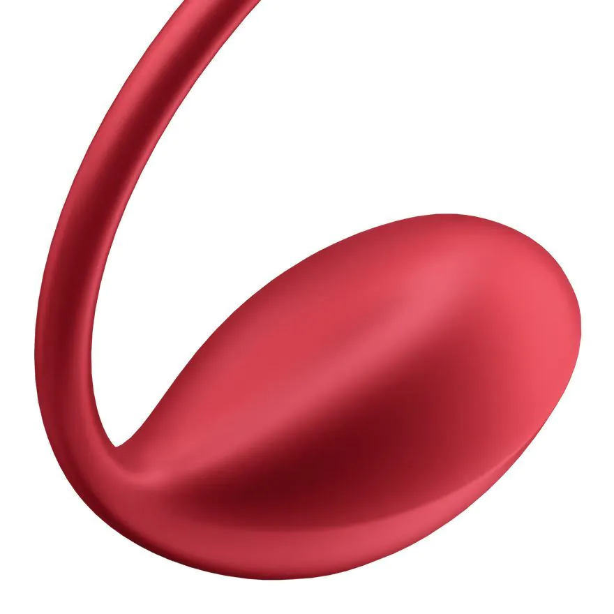 „Satisfyer Shiny Petal“ raudonas vibruojantis kiaušinis