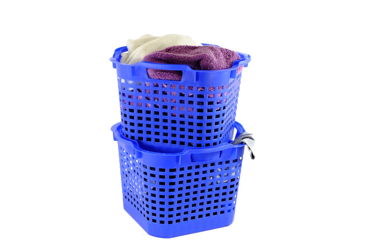 GreenLife Uni-Korb 25 kg 3 Stück blau drehstapelbar platzsparend Tragekorb