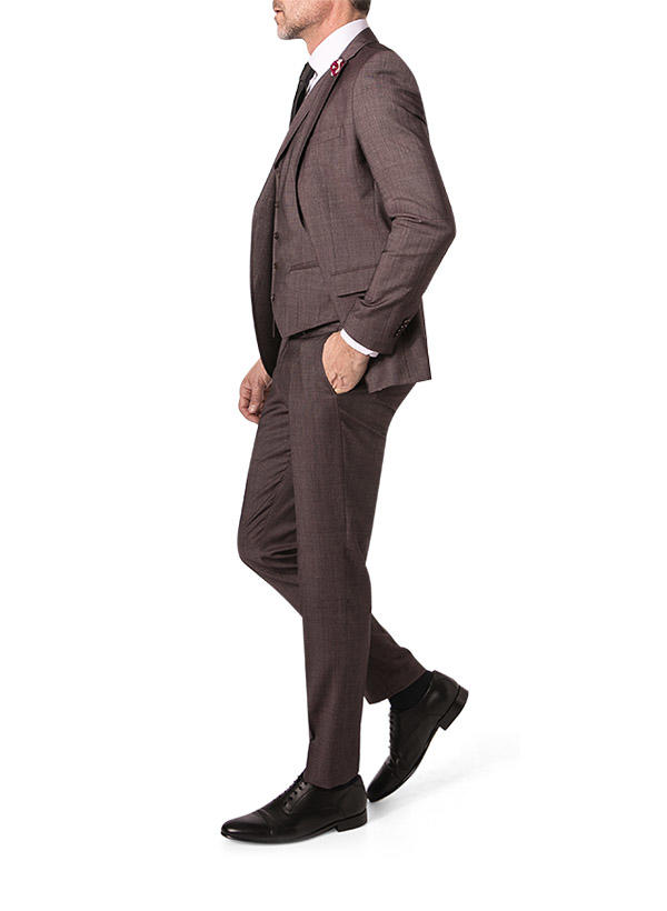 CG, Anzug, Slim Fit, Schurwoll-Stretch, bordeaux