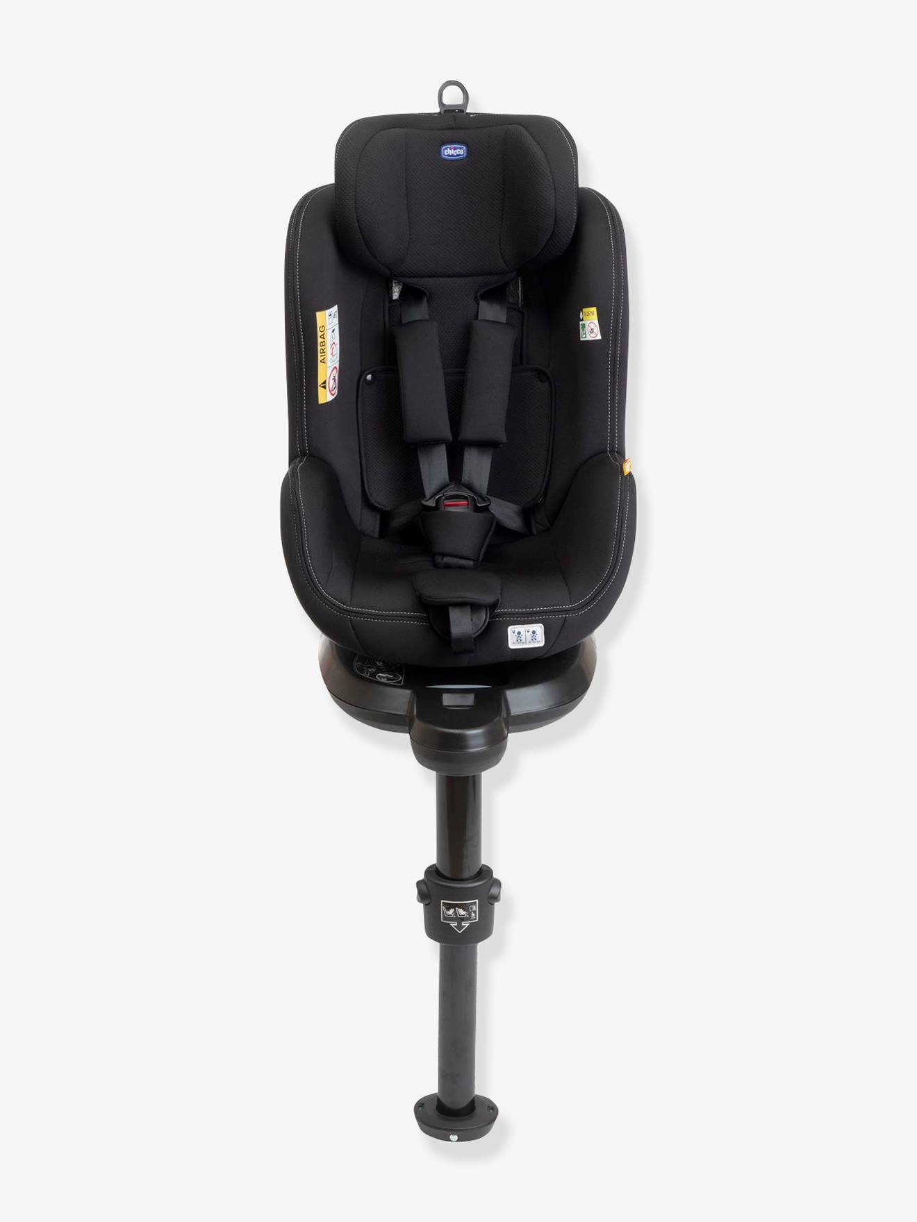 Siège-auto rotatif CHICCO Seat2Fit i-Size 45 à 105 cm, équivalence groupe 0+/1 india ink