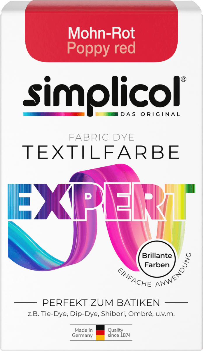 Textilfarbe Mohn-Rot, 150 g