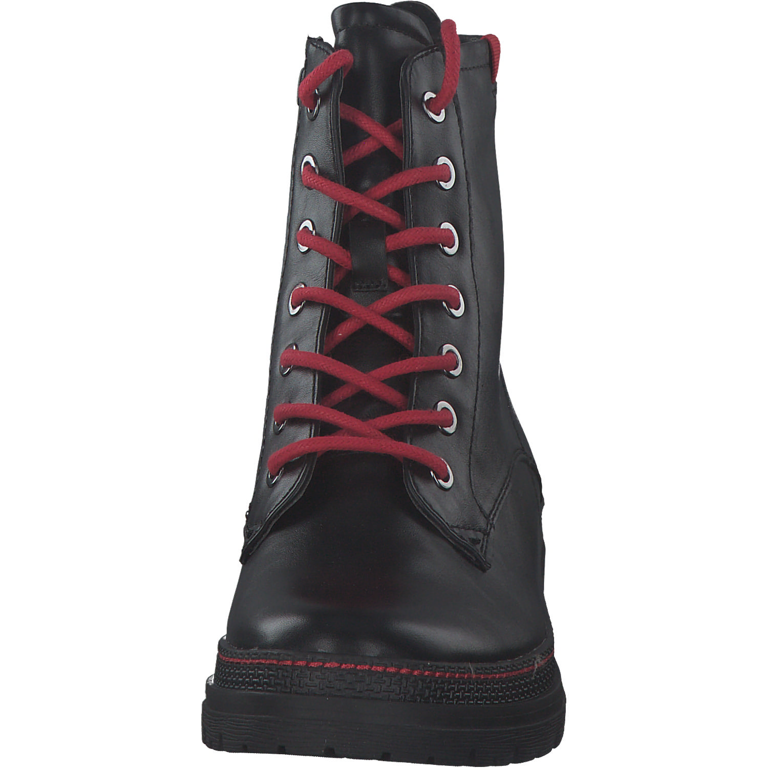 Jana Shoes 25222, Winterstiefel, Damen, black/red