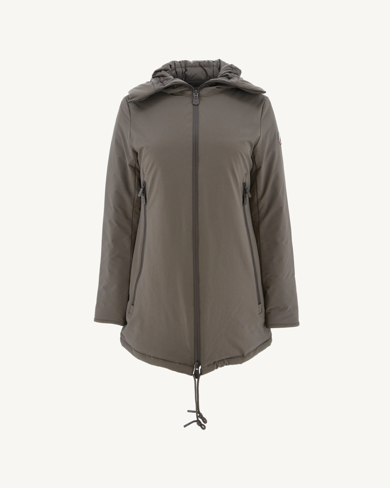 Doudoune à capuche Taupe Sibérie