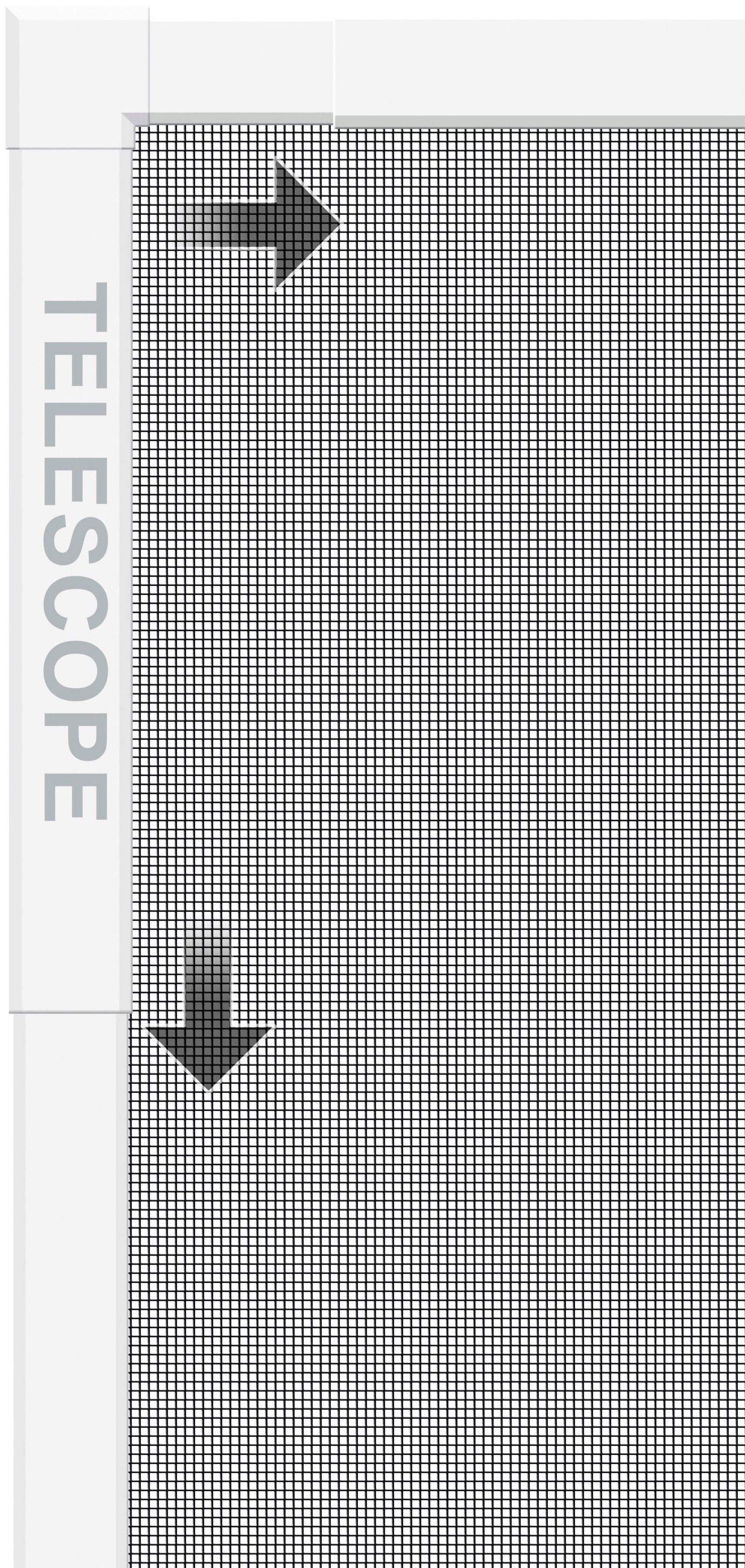 SCHELLENBERG Insektenschutz-Fensterrahmen Telescope, ausziehbarer Insektenschutz-Rahmen, für Fenster bis max. 140 x 150 cm, weiß, 70080