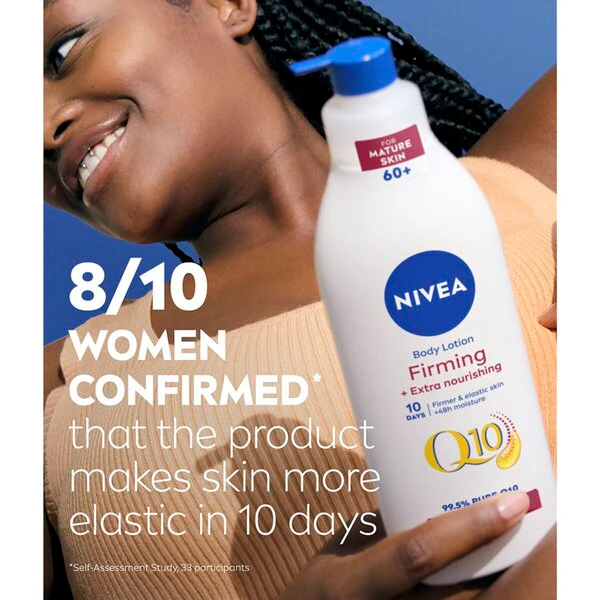 NIVEA Q10 Feszesítő és Extra Tápláló Testápoló Pumpával 400ml