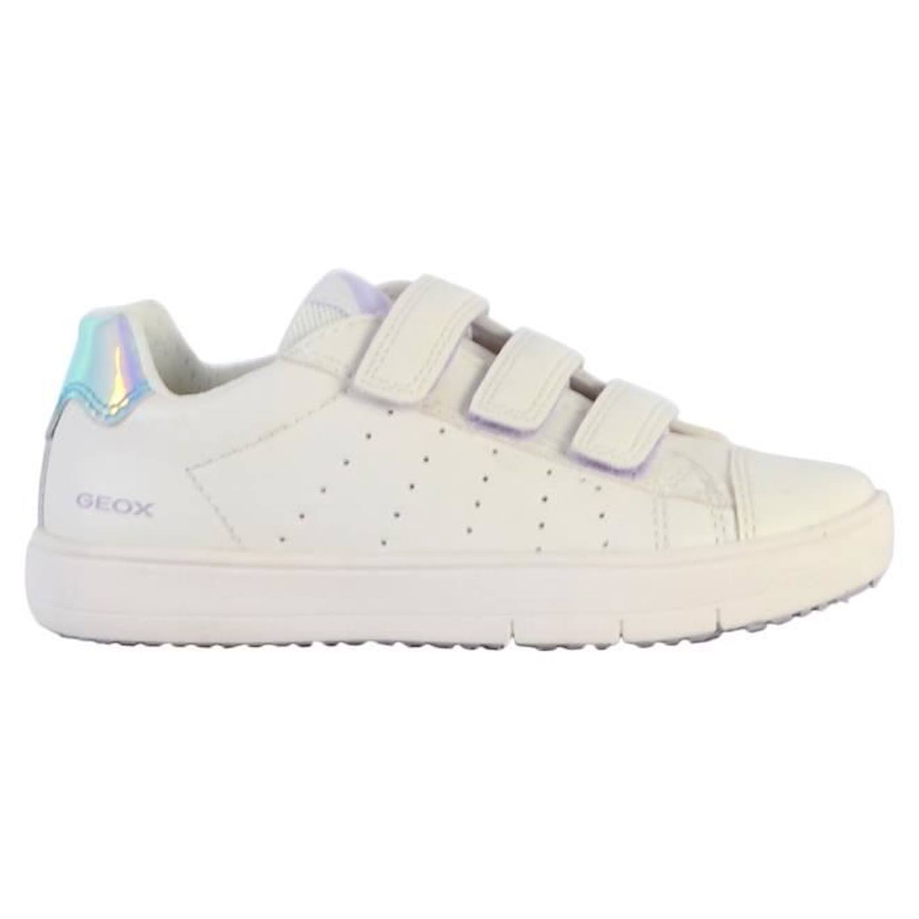 Basket à Scratch Enfant Geox Silenex blanc