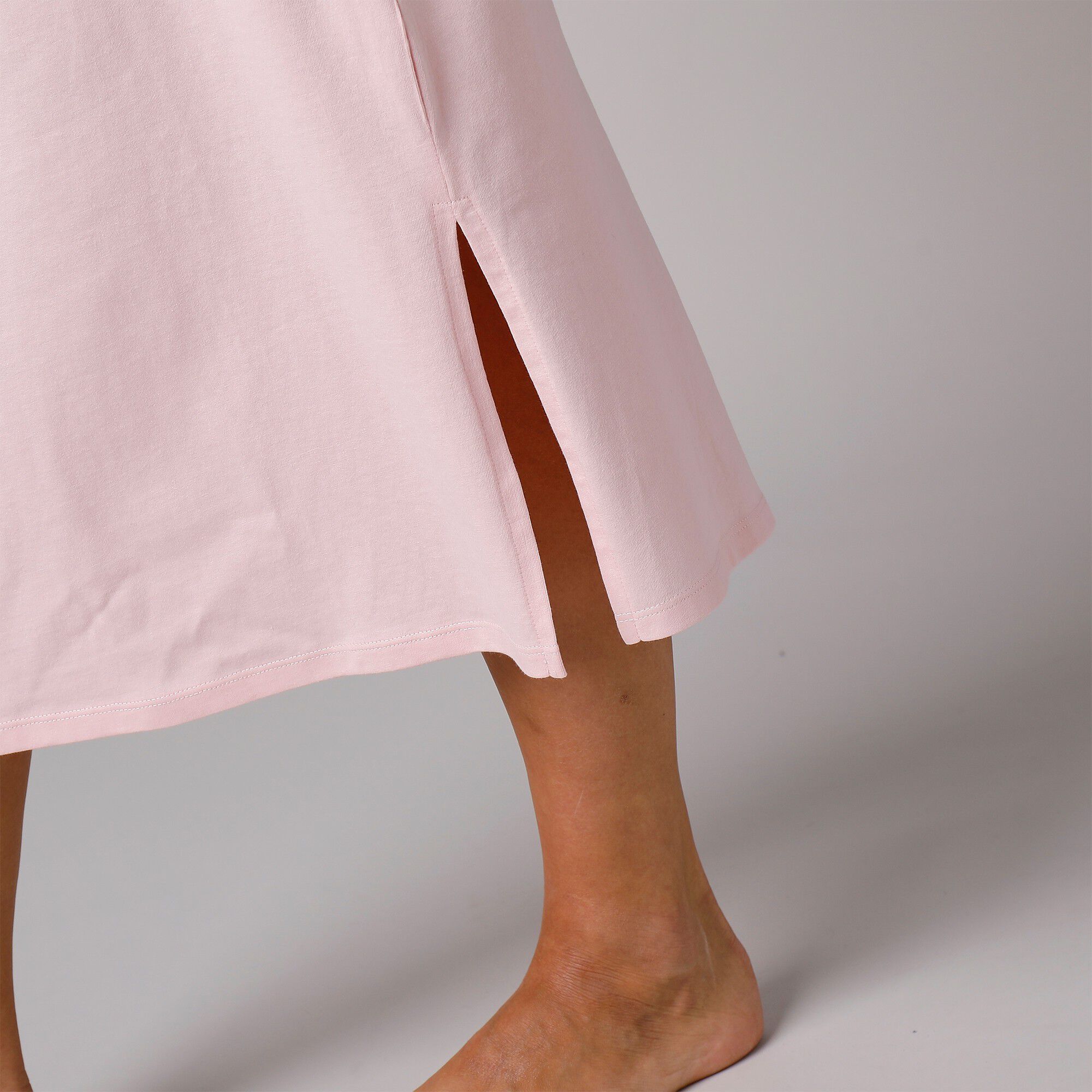 Chemise de nuit longue manches longues unie