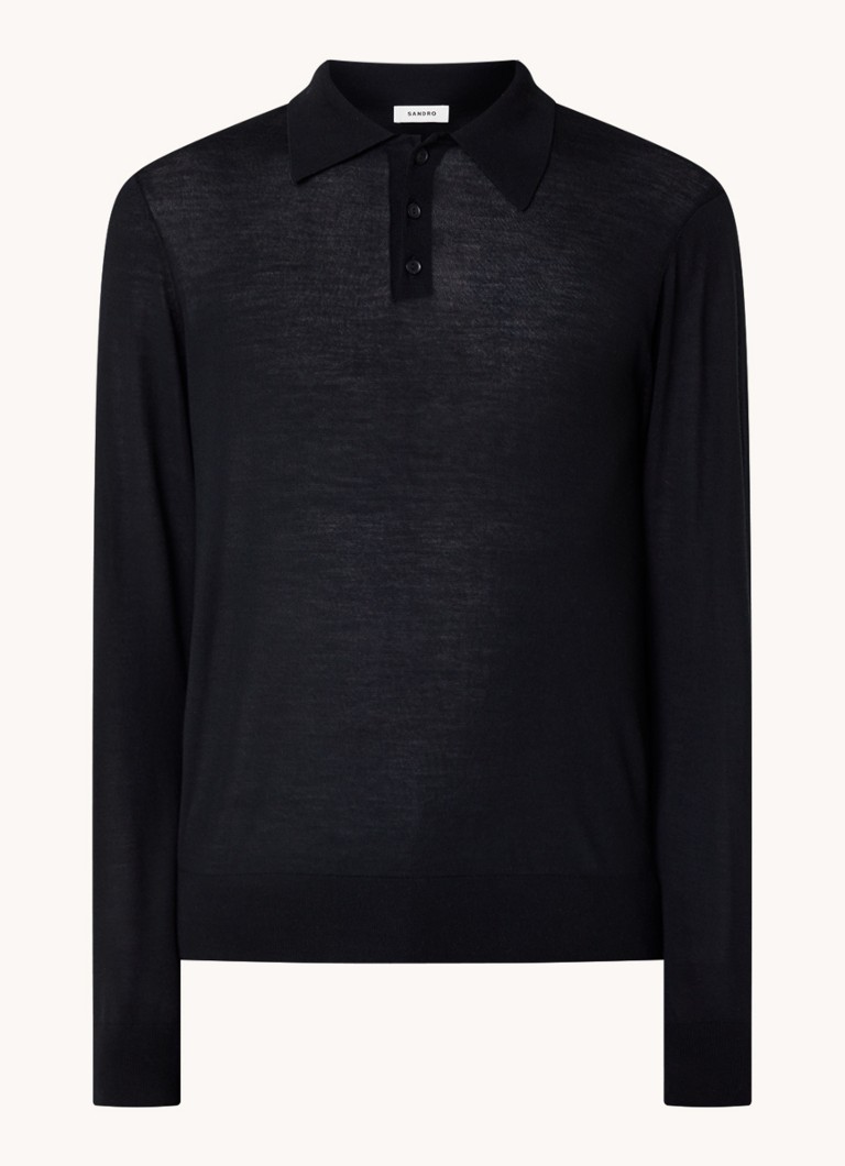 Camisa polo Sandro de lã fina