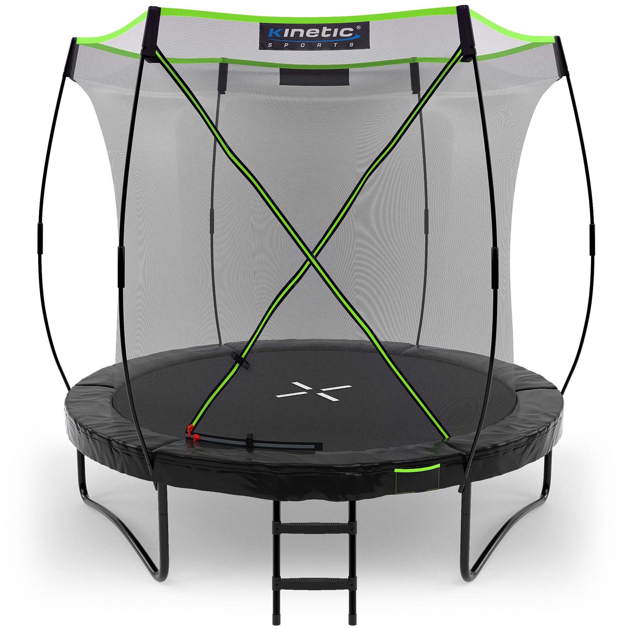 Kinetic Sports Gartentrampolin Ultimate Pro, Ø 244,00 cm, TÜV GS-geprüft, Designed in Germany, 244, 305, 366, 427 cm