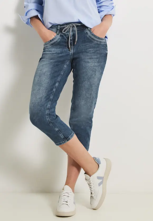 CECIL Loose Fit Jeans in 3/4-Länge