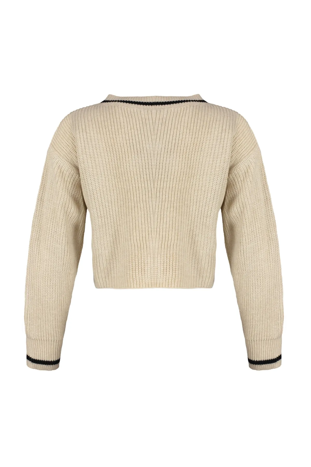 Trendyol Collection  Stone Crop Strick-Cardigan mit Farbblockdesign TWOAW23HI00366