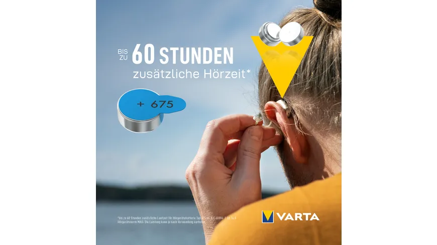 VARTA Hearing Aid Batteries 675 Blister 6er