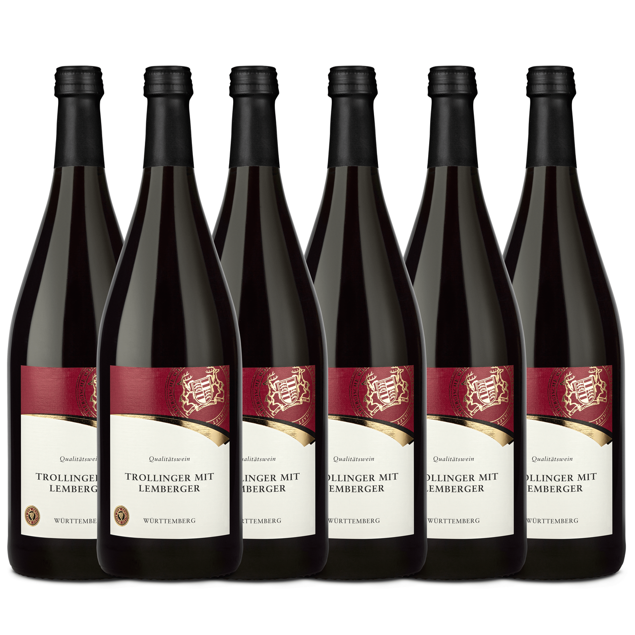Württembergische WZG Württemberger Trollinger mit Lemberger Qualitätswein 1,0L 6er Karton