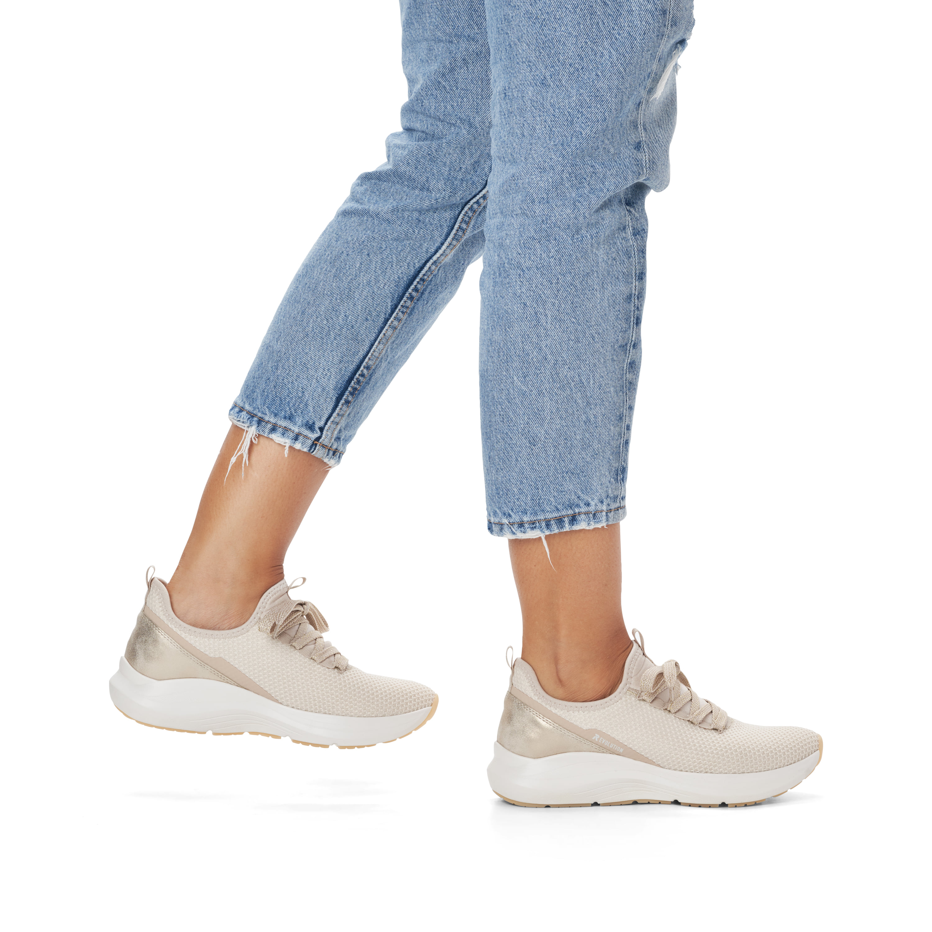 Rieker Damen Slipper sand beige