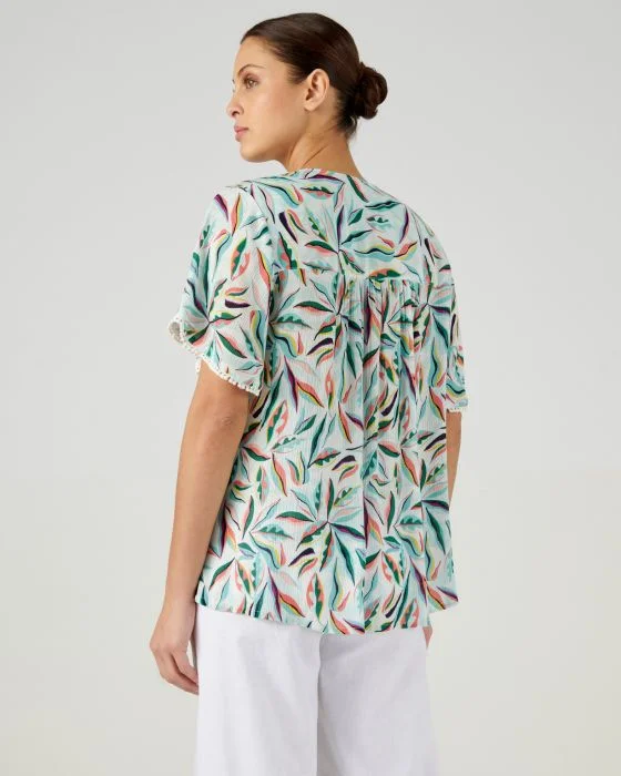 Chemisier crépon *fibres pure viscose Lenzing(TM) EcoVero(TM)