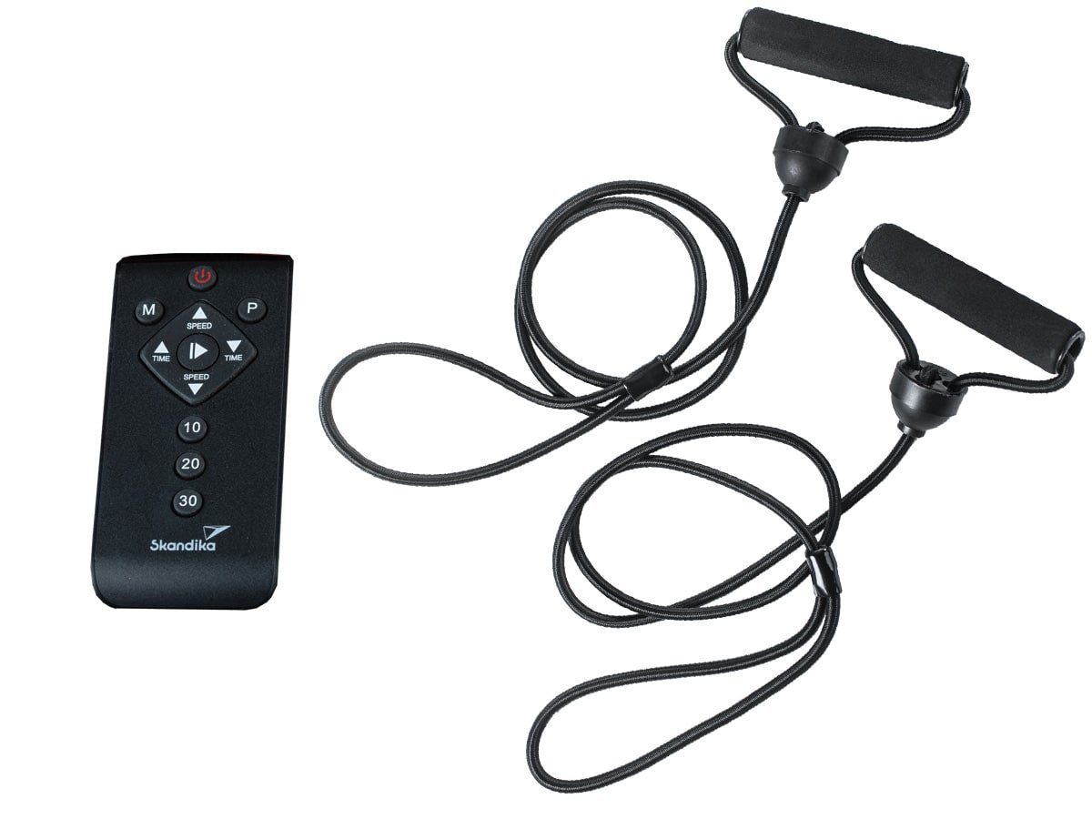 Skandika Vibrationsplatte V2500 SE, 150,00 W, 30 Intensitätsstufen, (Trainingsbänder, Smart LED Technologie), mit Oszillationstechnologie, Curved Design Vibrationplate