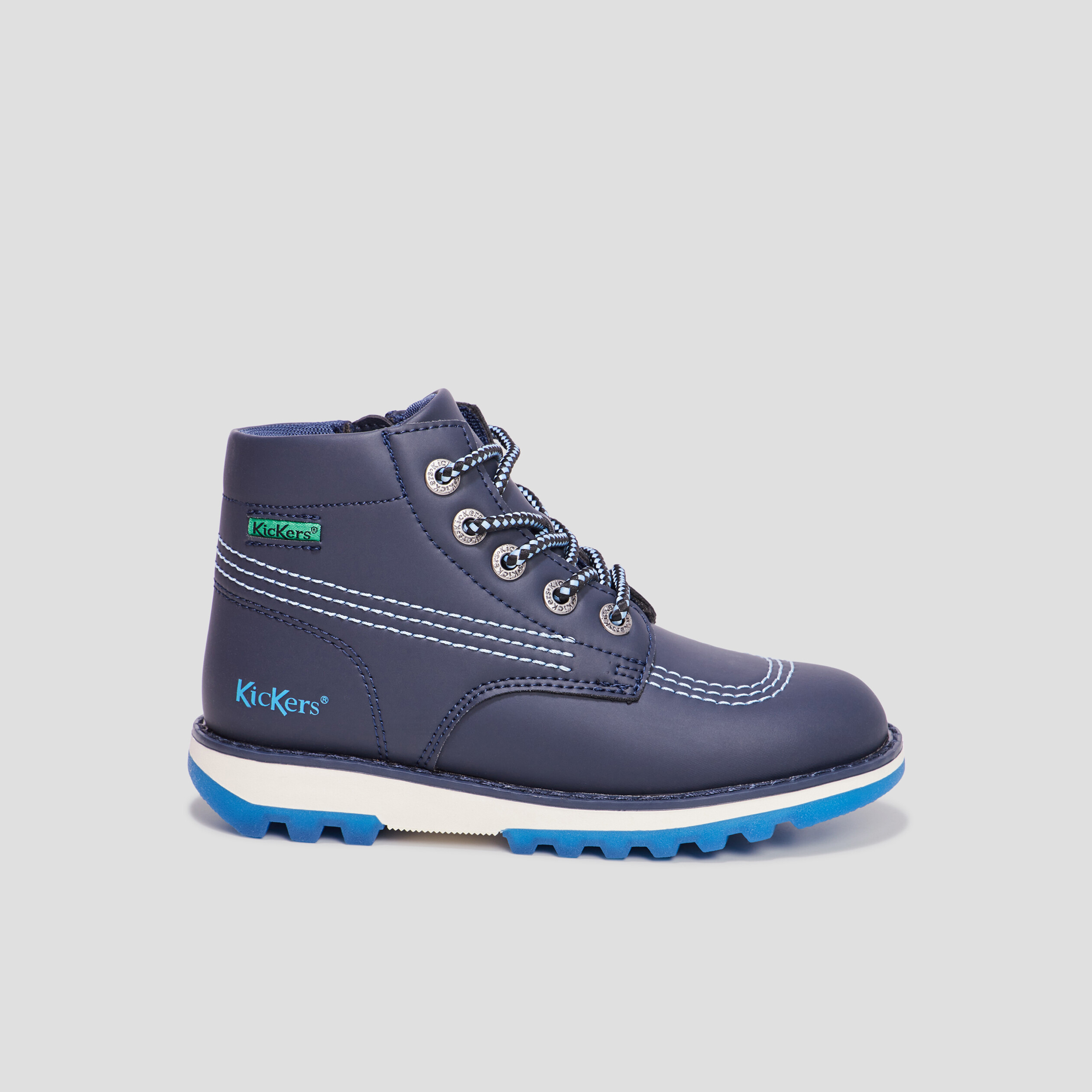 Bottines Kickers Krally bleu marine garçon | La Halle