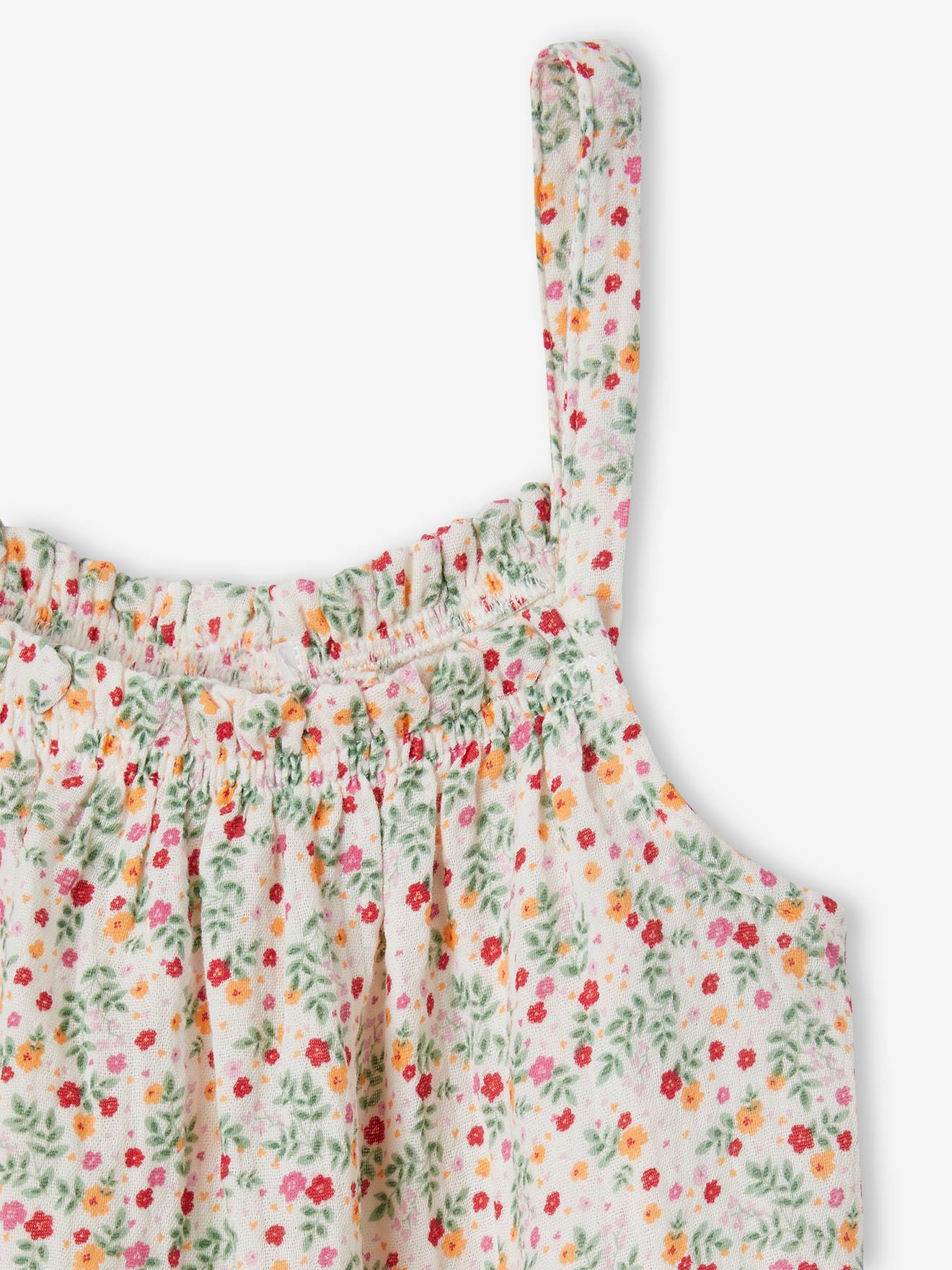 Vertbaudet Mädchen Top aus Musselin - beige