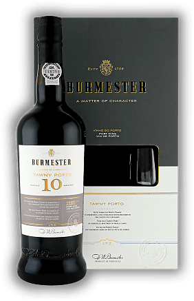Burmester Tawny Port 10 Jahre + Glas in GP Burmester Tawny Port 10 Jahre + Glas in GP  Alter 10 J. - 0,75	 Liter - Vol 20%