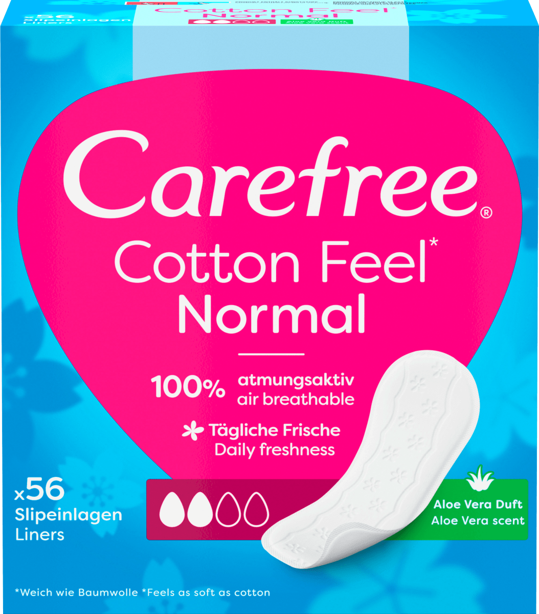 Slipeinlagen Cotton Feel Normal Aloe, 56 St