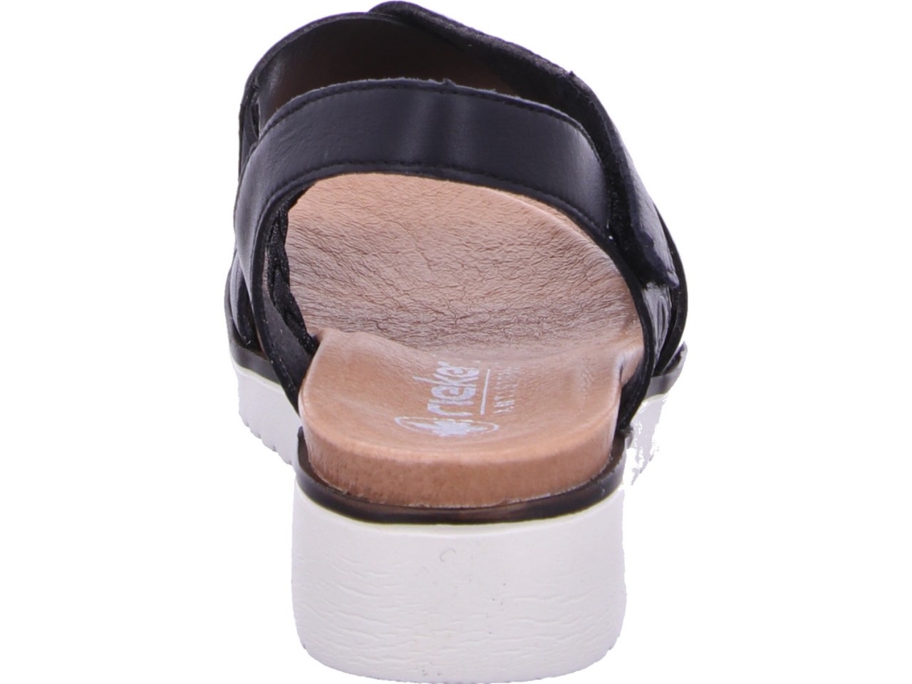 RIEKER Klassische Sandalen schwarz