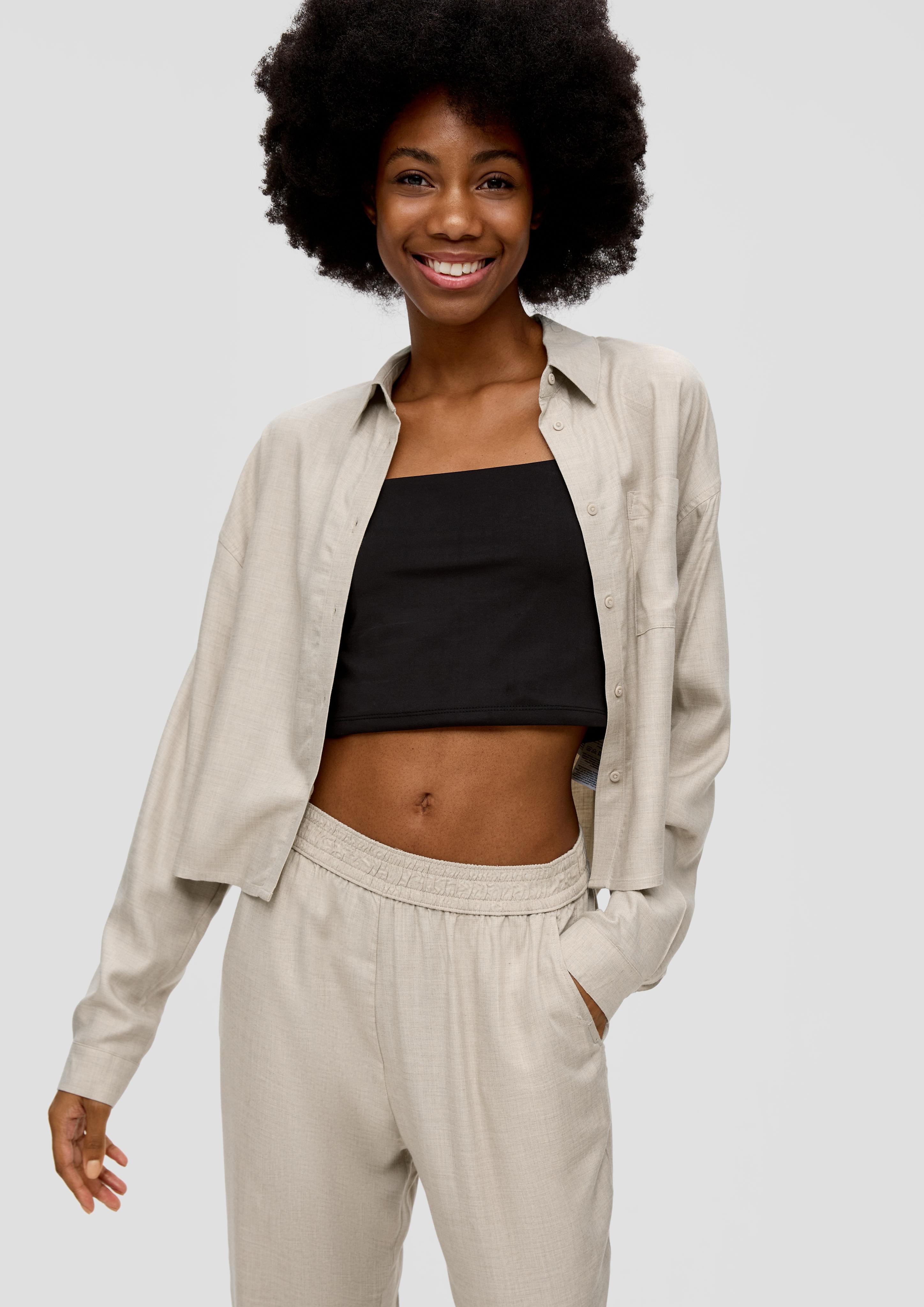 Verkürzte Bluse aus Viskose  2154189-0009