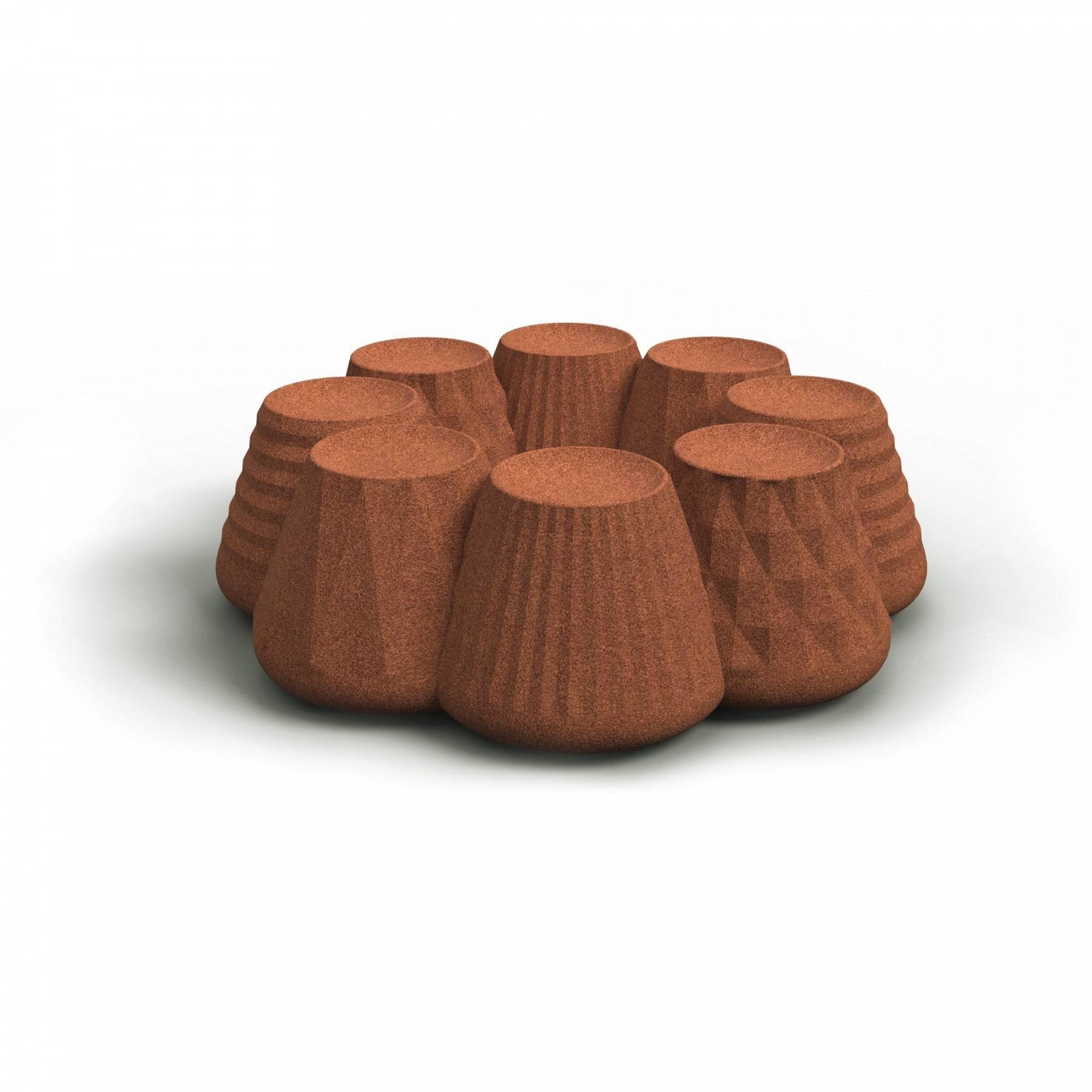 Kaiser Quicheform Inspiration, (1x Guglhupf Backform für 8 kleine Tartes und Törtchen mit stylischem Dekor, individuell dekorierbar dank Füllmulde (26 cm, Höhe 8,5 cm) 1-tlg), Inspiration