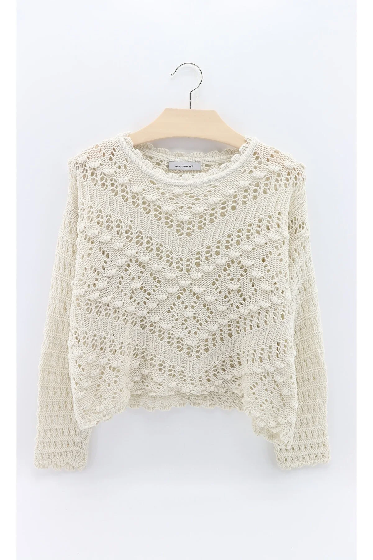 macharelbasic  Pullover - Beige - Regular Fit