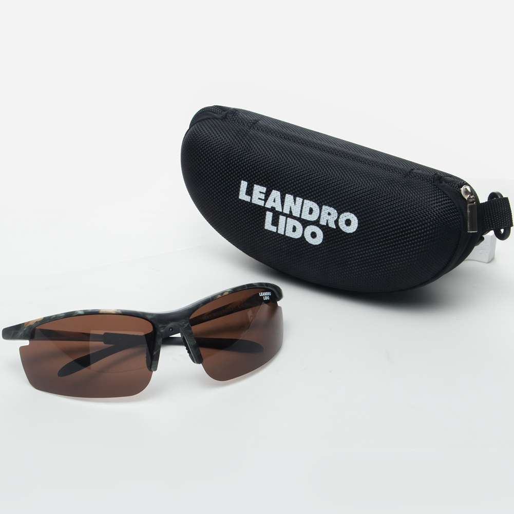 LEANDRO LIDO Power Sport Sonnenbrille camo/braun