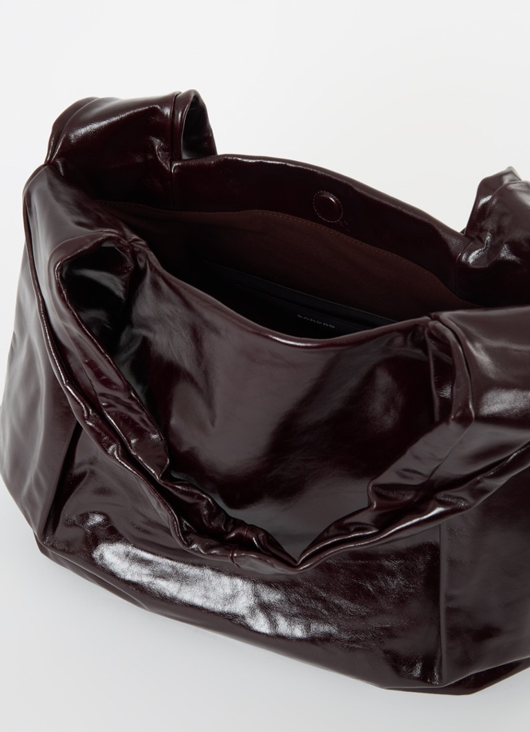 Borsa a tracolla Sandro in pelle verniciata