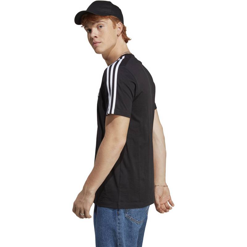 adidas ESSENTIALS SINGLE JERSEY 3-STREIFEN T-Shirt Herren