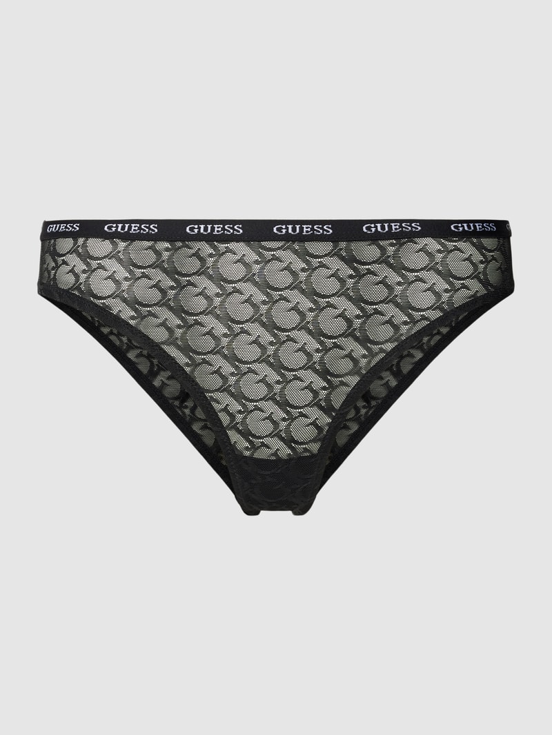 Slip im semitransparentem Design Modell 'EDYTHA' in schwarz
