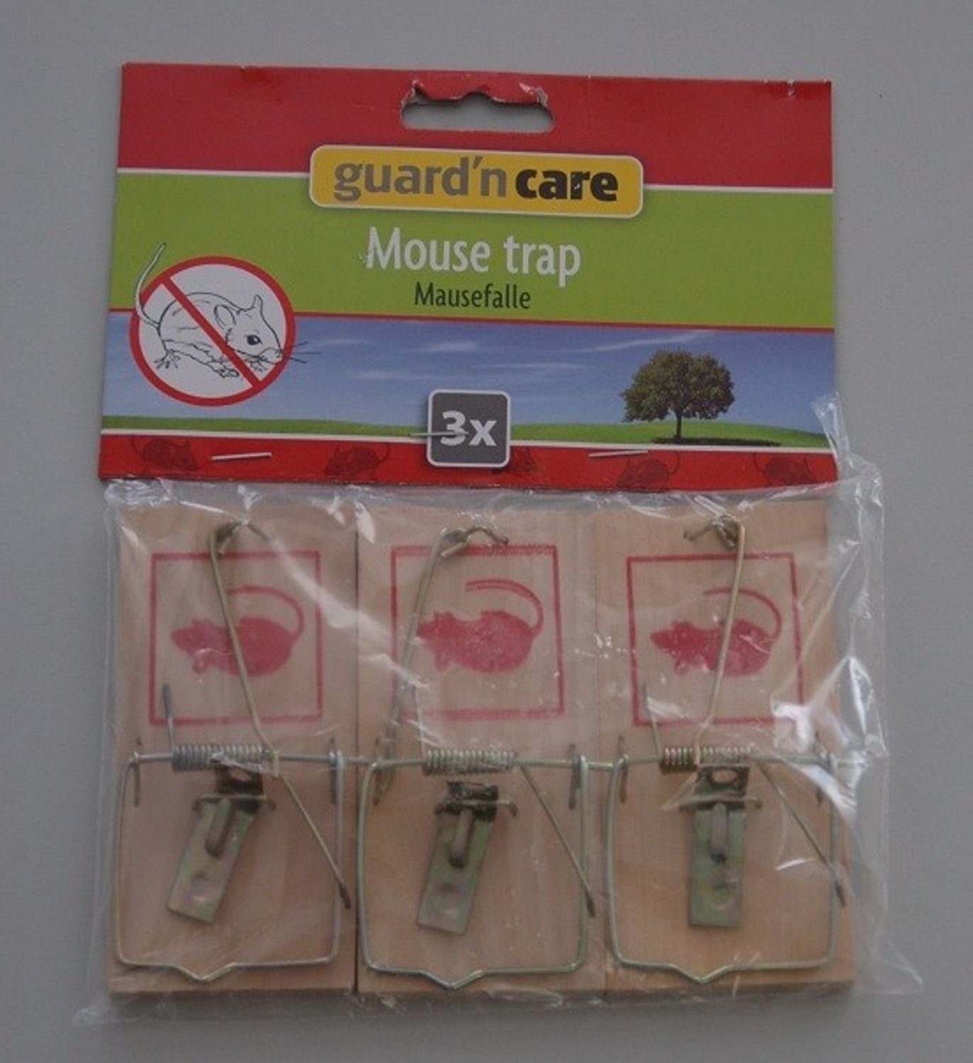BURI Fliegenklatsche 3x 3er-Set Holz-Mausefallen Maus Falle Mausefalle Mäusefalle Fallen
