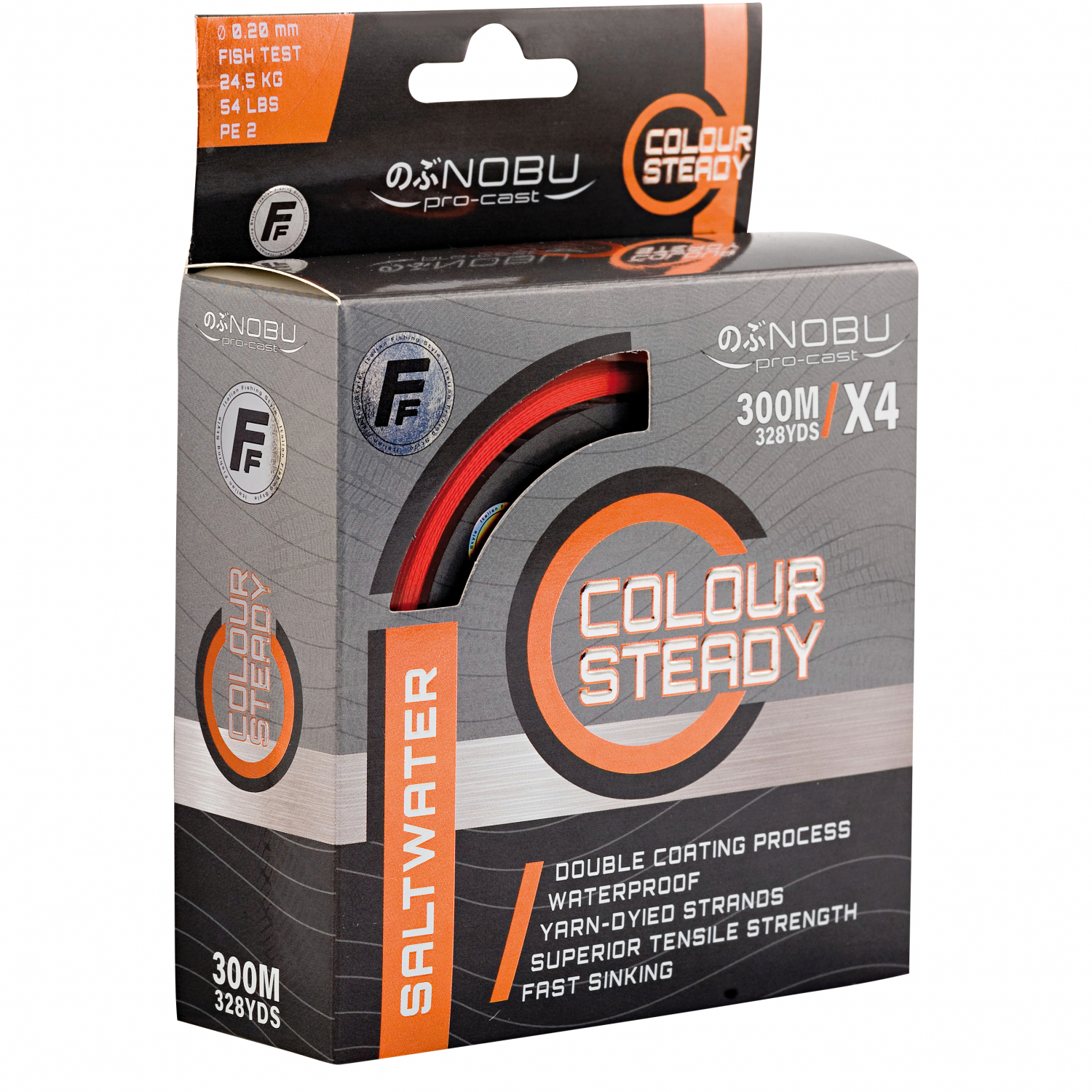 Lineaeffe Angelschnur Colour Steady Freshwater 4X Braid (bright red)