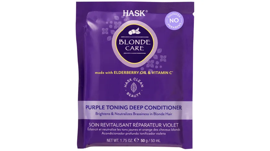 HASK Blonde Care Purple Deep Conditioner Sachet 50 ml
