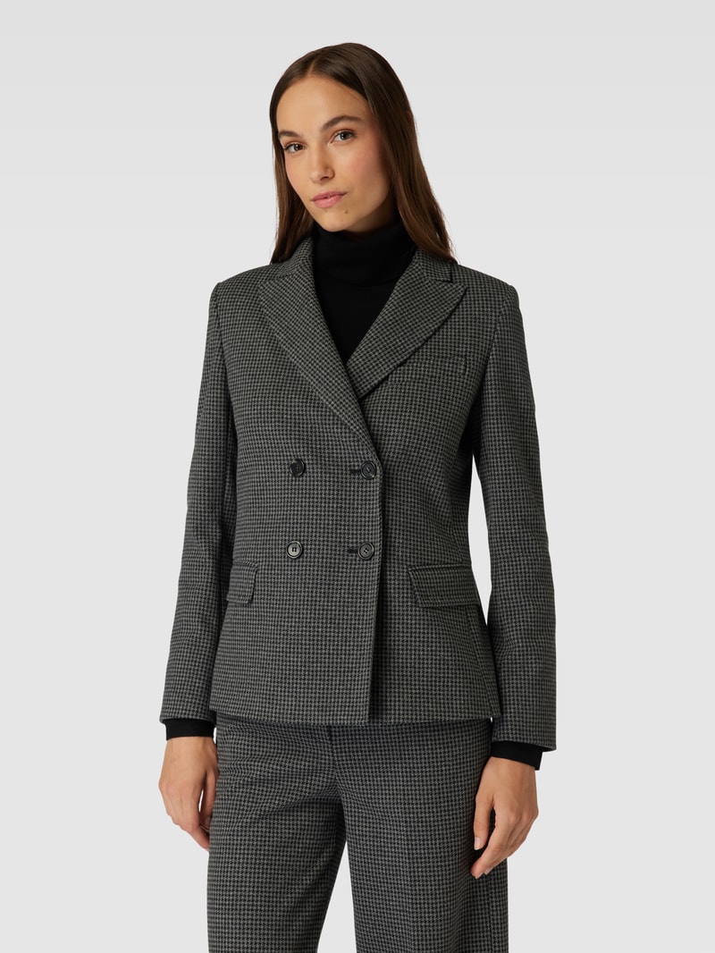 Blazer mit Karomuster Modell 'FUNGHI' in anthrazit