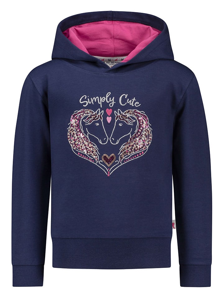 Salt and Pepper Hoodie in Dunkelblau günstig kaufen