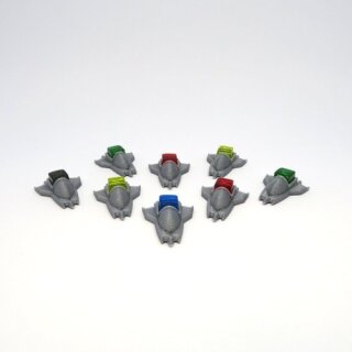 Space Ships for Colonies - Terraforming Mars - 8 Pieces