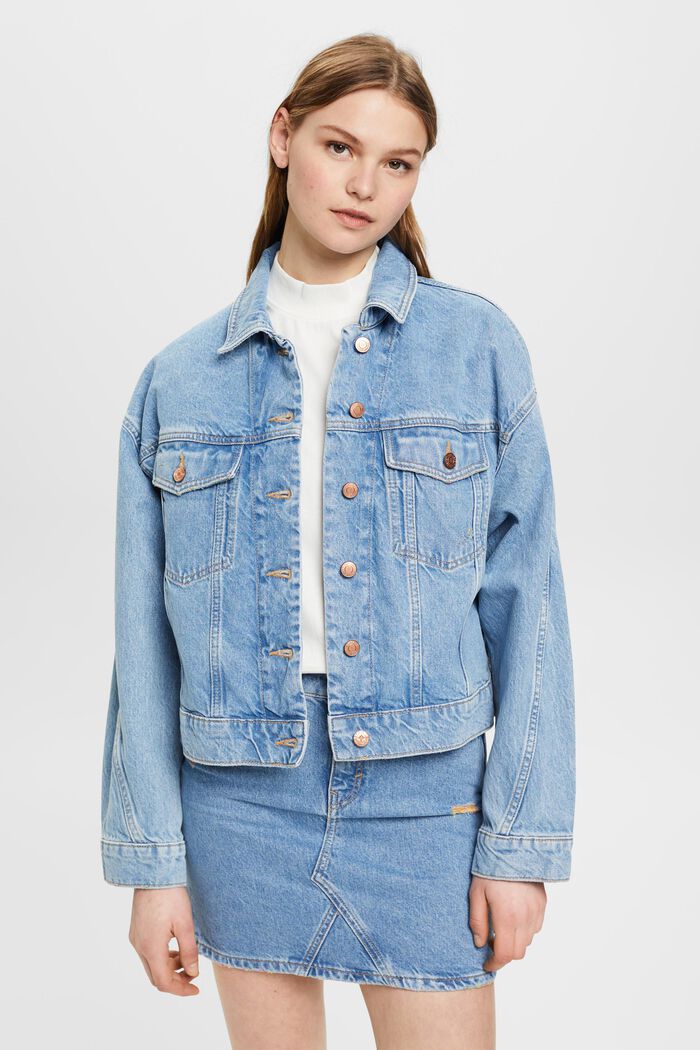 Denim-Jacke aus reiner Baumwolle