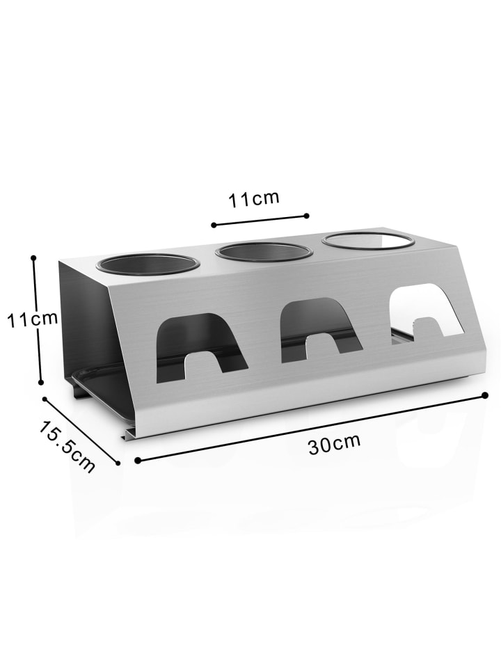 Intirilife Abtropfgestell Flaschenständer in Silber günstig kaufen onesize