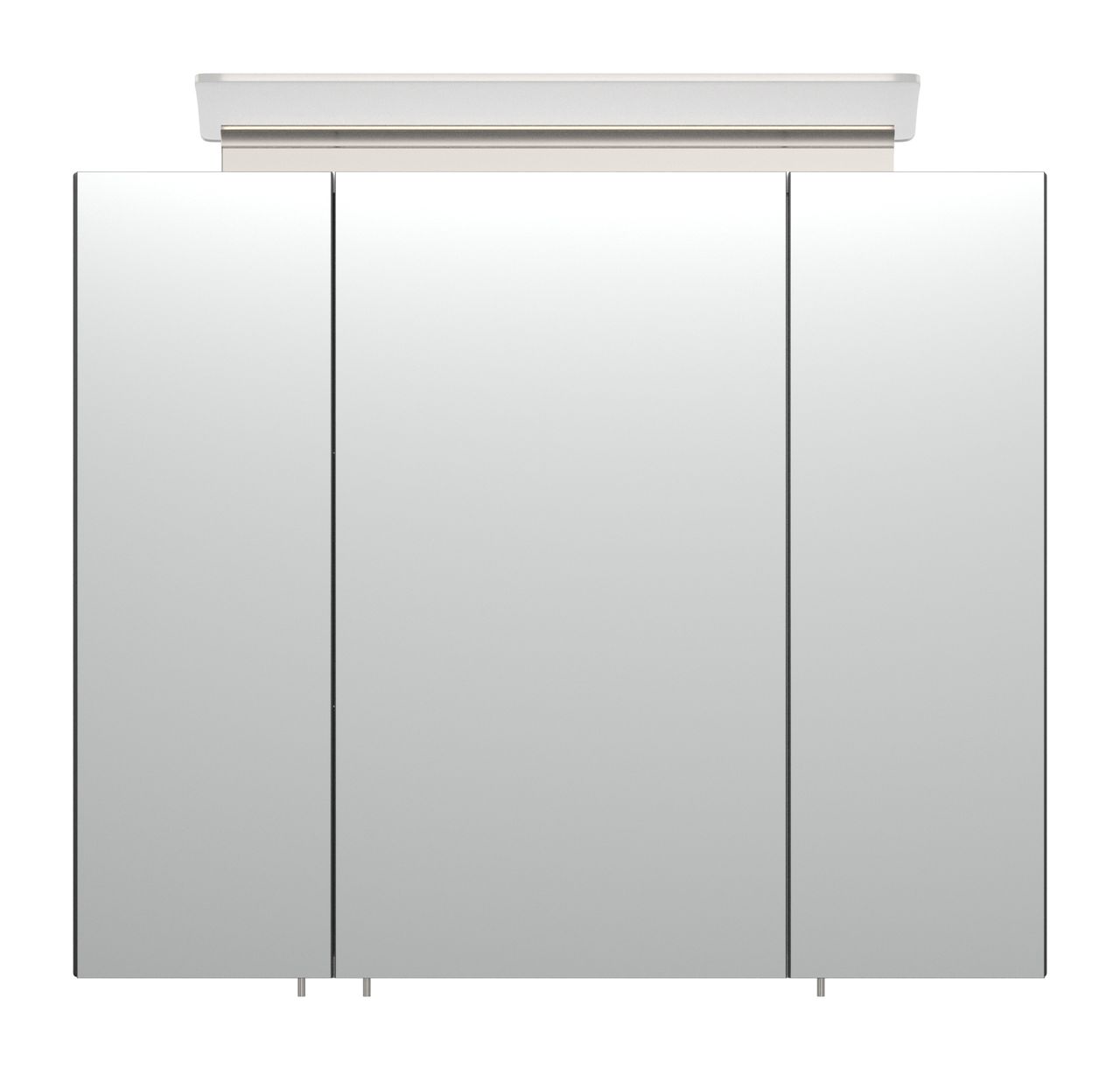 Posseik Spiegelschrank 75 inklusive LED-Acrylglaslampe anthrazit seidenglanz EEK: F