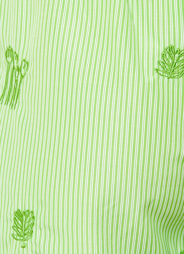 Pantaloncini OLAF con strisce ricamate, vita media, vestibilità ampia